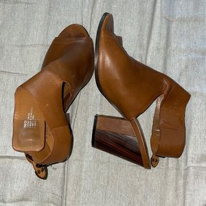 Open toed booties fall shoe